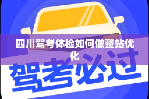 四川驾考体检如何做整站优化