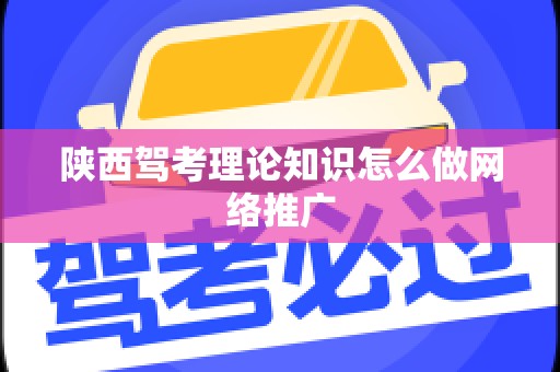 陕西驾考理论知识怎么做网络推广